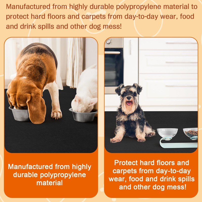 Drydiet PVC Pet Crate Floor Protection Mat 32" x 50"
