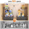 Sevenblue 2 Packs Under Sink Organizer, High Adjustable 2 Tier