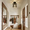 OTeedo 2 Pack Modern Semi Flush Mount Ceiling Light,Hexagon Flush