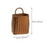 Alipis Hanging Basket Woven Wall Hanging Storage Basket Wall Mounted