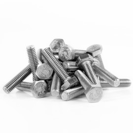 Hexagon Screws Stainless Steel M4 x 50 (Pack of 50) DIN 933 (ISO 4017) Full Thread Machine Screws A2 V2A Rustproof Stainless Steel Hexagonal Head (M4 x 50 (Pack of 50)
