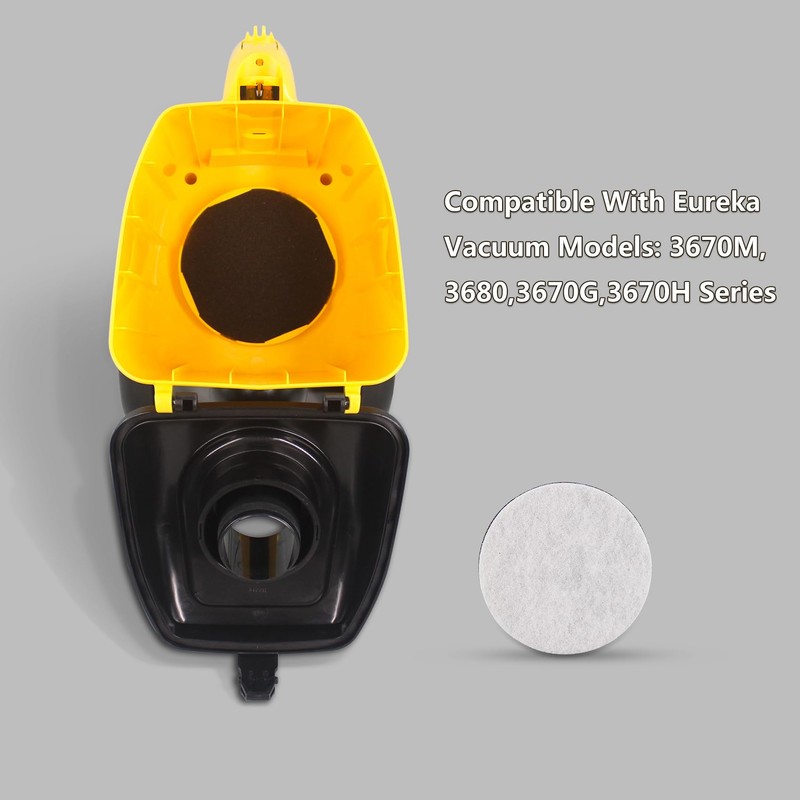 CPAI Replacement Filter for Eureka 3670M Canister Vacuum,Compatible with Models