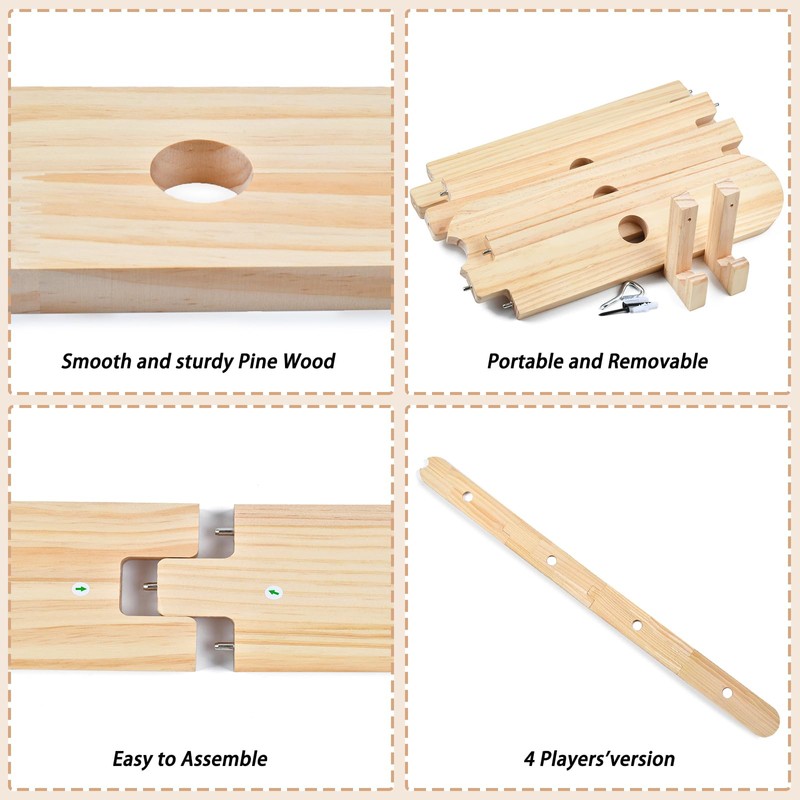 The Left Bridge 2/4 Person Shot Board, Shot Board for