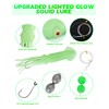 BLUEWING Upgraded Lighted Glow Squid Lure 12in Fishing Water Activate