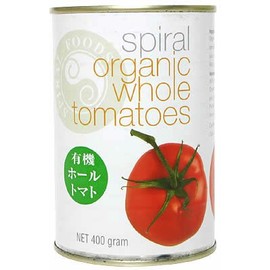Spiral Organic Whole Peeled Tomato 400 g