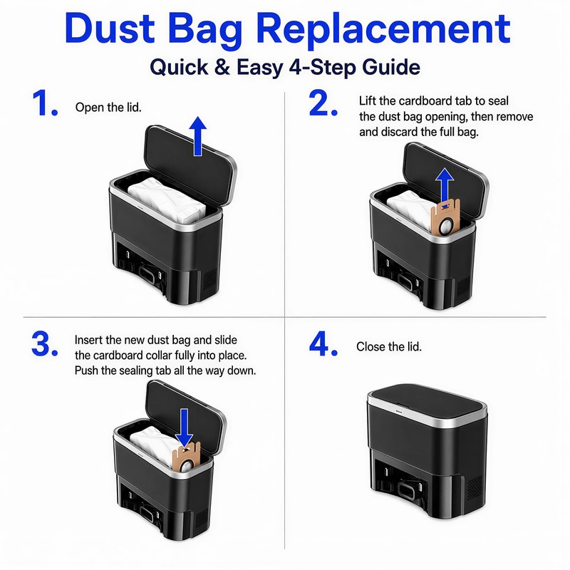 10-Pack 3.5L Dust Bags Compatible with MAMNV D13S MAX Robot