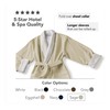 Boca Terry Mens Plush Robe, Big & Tall Bathrobe for