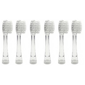 Elfzone Toothbrush Replacement Heads - 6Pcs Toothbrushes Heads, Compatible with SG-513/SG-977/EK6/EK7 Electric Toothbrushes (White-L)