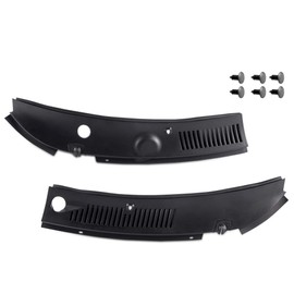 New 2-Piece Windshield Wiper Cowl Vent Grille Panel Hood Assembly Compatible For Ford Mustang 1999-2004