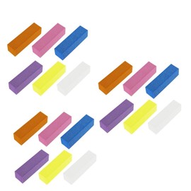 FRCOLOR 3sets Nail Care Kit Manicure Drill Coarse Grit Nail Files Buffing Blocks Sponge Sanding File for 10pcs*3 Random Color