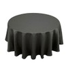 Cleib ヘリンボーン柄 撥水加工 円形 テーブルクロス 直径約150cm ブラック FS006