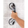 Carex Ultra Grip Shower Grab Bar - Shower Handle and