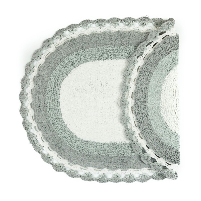 Allure Crochet Vintage Oval Bath Mat 50 x 80cm –