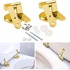Loszaral Toilet Seat Hinges Replacement, Gold Toilet Seat Hinges, Long