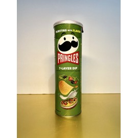 Pringles 🔵 New Limited Edition Pringles 7-Layer Dip Nacho Potato Crisps Chips 5.5oz