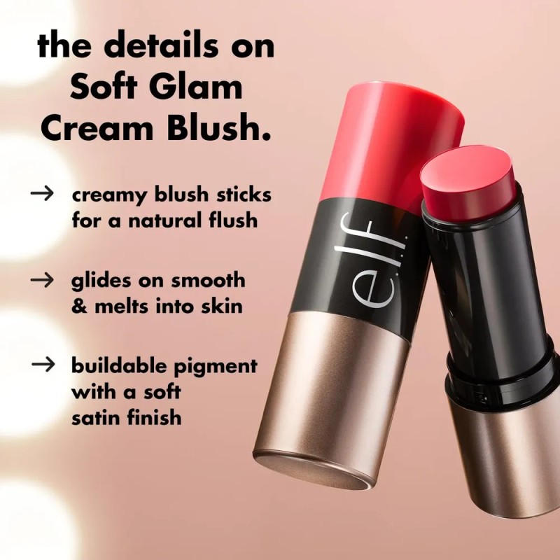 Stick De Rubor En Crema E.l.f. Soft Glam Vegano Gumball