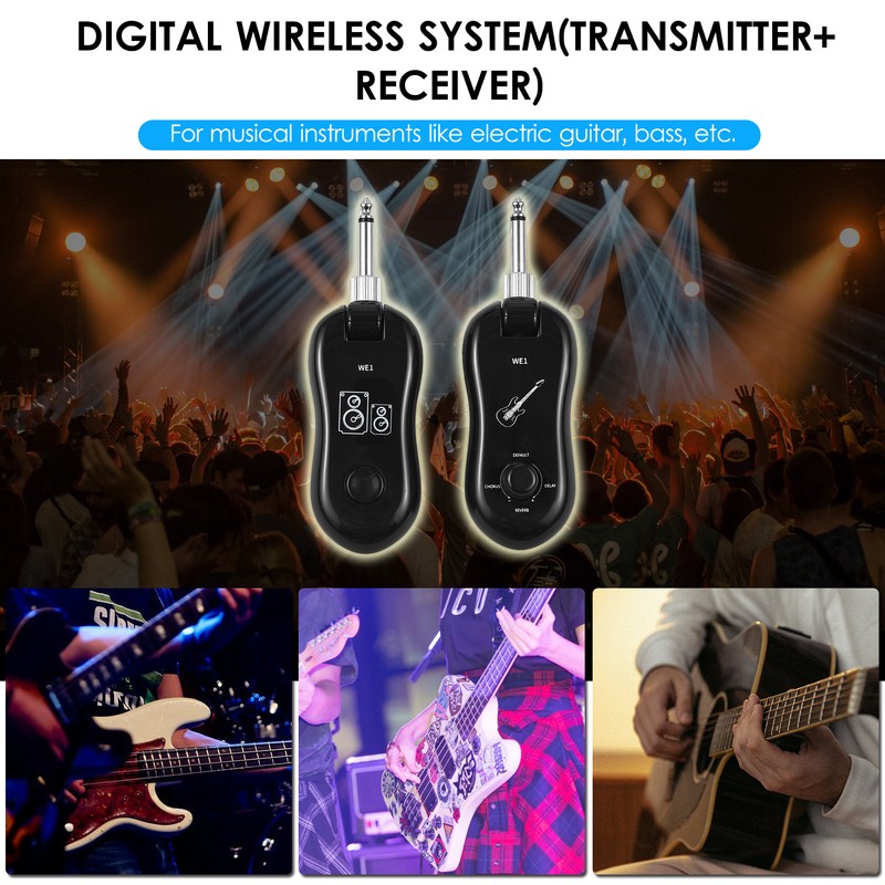 Wireless Guitar Wireless System Guitar Transmitter with Receiver Support OTG