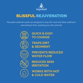 AquaBliss Shower Filter Sediment Pads