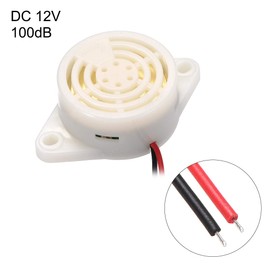 sourcing map DC 3-24V Active Electronic Buzzer Piezo Alarm Sounder Continuous 90dB Beep Speaker