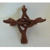 NEW 4" Wooden Cobra Tripod Stand Display Crystal/Sphere