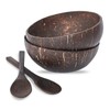Eco Friendly Sbai Sbai® Natural Coconut Shell Bowls and Spoons