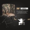 DORTALA 360 Degree Swivel Hunting Chair, Portable Hunting Blind Chair