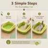 Small Cat Litter Box for Kittens – Semi-Closed Pet Toilet