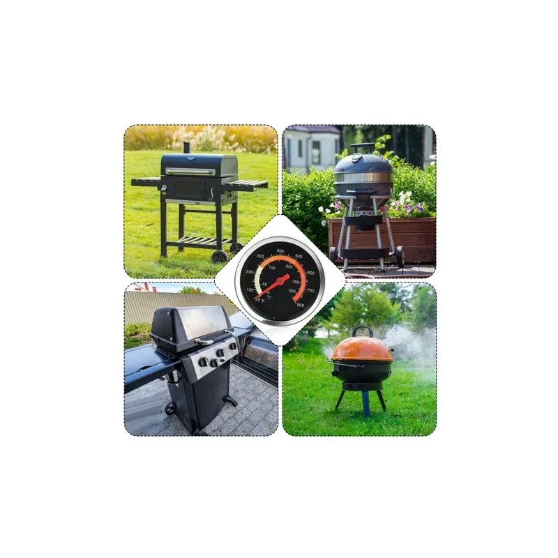 2 Piezas Termómetro Para Horno Asador Parrilla 10c A 400c