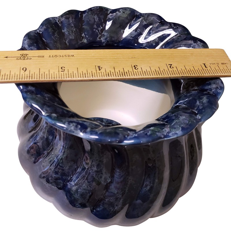Maryland China 3.75" Opening Medium Blue SELF Watering Planter with