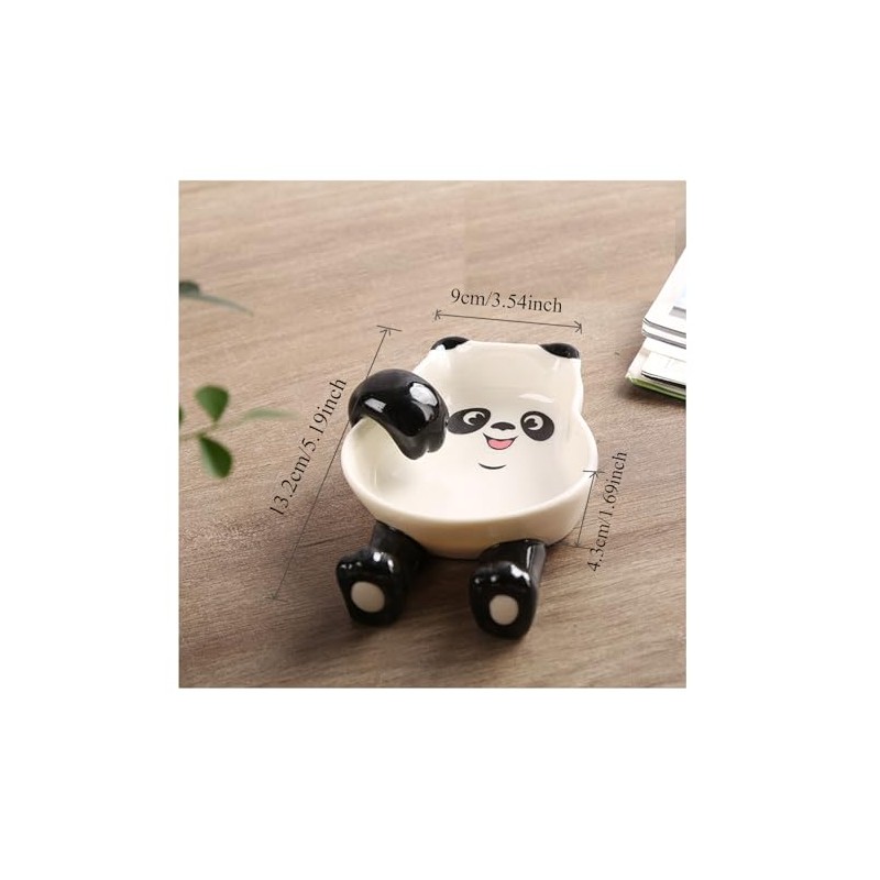 Vastsea Spoon Lid Holder, Ceramic Spoon Rest, Pot Lid Holder,