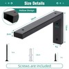 MLOQI 4 Pack Shelf Brackets Heavy Duty, Countertop Bracket, Wash