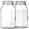 1 Gallon Super Wide Mouth Glass Storage Jars with Airtight