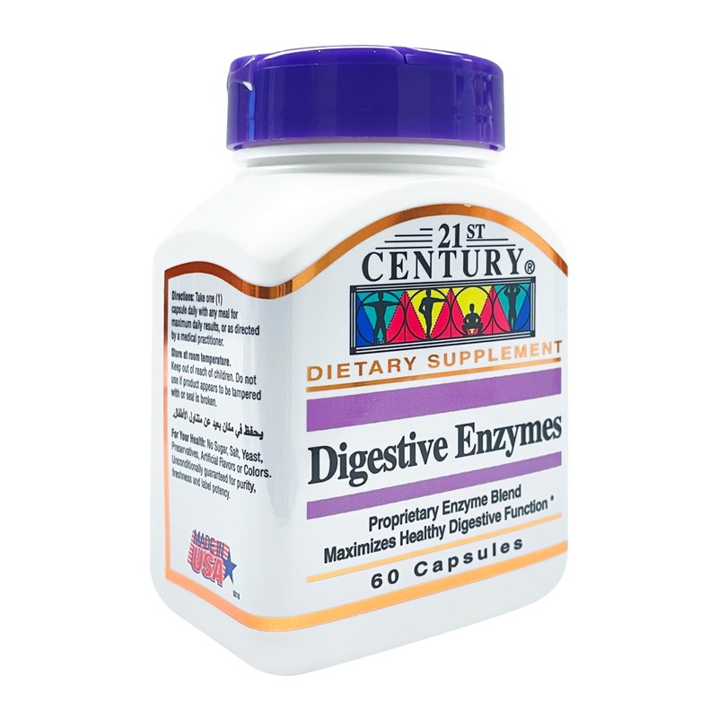 21st Century Digestive Enzymes, 60 Capsules