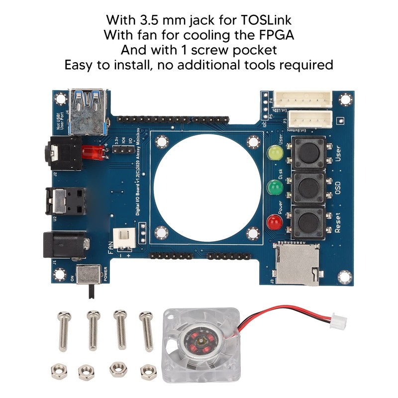 Digital IO Board, Professional Manual Soldering V1.2 for Mister FPGA
