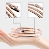 PQJSJDR 2 Pack Gold Snake Arm Cuff,Snake Armband Swirl Snake