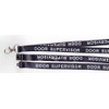 1 Door Supervisor Printed Black/White Strap Ribbon Lanyard for Security