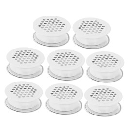 Gatuida 8Pcs Round Air Vent Holes Durable Ventilation Covers for Kitchen Cabinets Wardrobes and Offices Easy Installation Breathable Design Fresh Air Flow