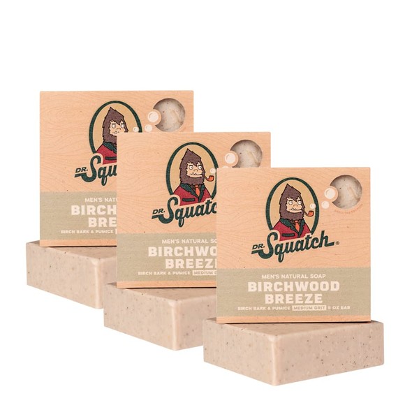 Dr. Squatch BIRCHWOOD BREEZE 3 Bar Pack - Cold Processed