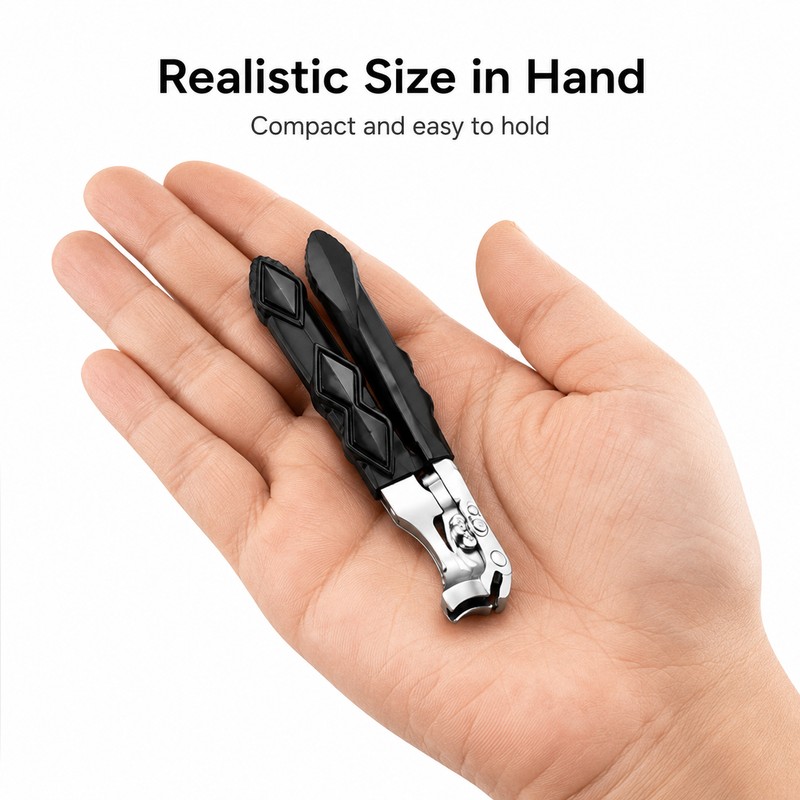 Angled Wide-Jaw Toenail Clipper for Thick Nails – Stainless Steel