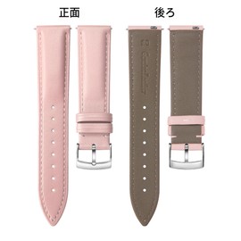 BINLUN, Leather Watch Strap, Quick Release, Leather Watch Band, Multiple Color Watch Band, Stylish Replacement Strap, Soft, Breathable, Unisex (0.8 inch (20 mm), Pink)