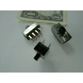 CW Industries 10 CW Slide Switches 2 Pole, 3 Position Board Mounted Through Hole G-128S-0012