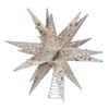 Kurt S. Adler 12" Champagne and Silver Glitter Moravian Star