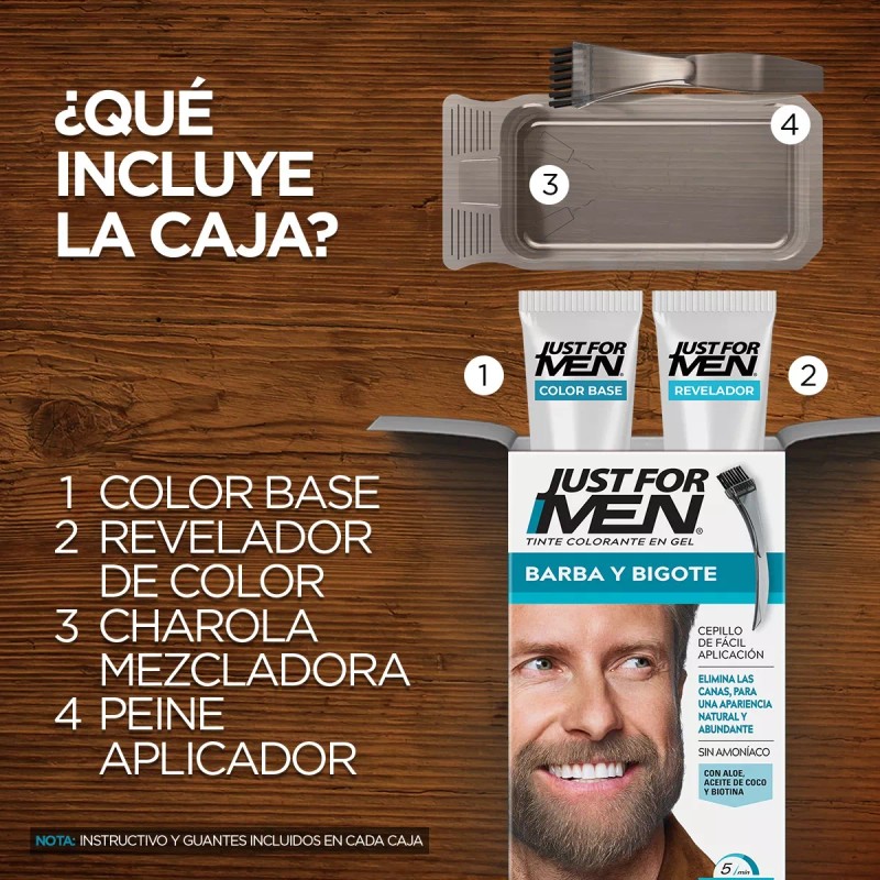 Just For Men Kit Tinte Just For Men Castaño Para