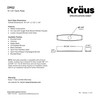 Kraus DP02CH Deck Plate, Kitchen Faucet, Chrome
