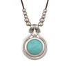 joymiao Chunky Necklace for Women Bohemian Long Leather Rope Necklace