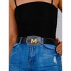 Western Cowboy Initial Letters A-Z American Flag Belt Buckle for