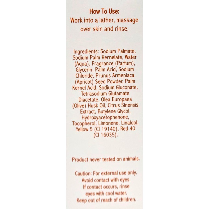 Baronessa Cali Tarocco Skin Cleanser Bar Soap with Exfoliate -