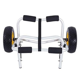 M-K Kayak Canoe Carrier Foldable Kayak Dolly Trolley Wheel Trailer Cart Transport