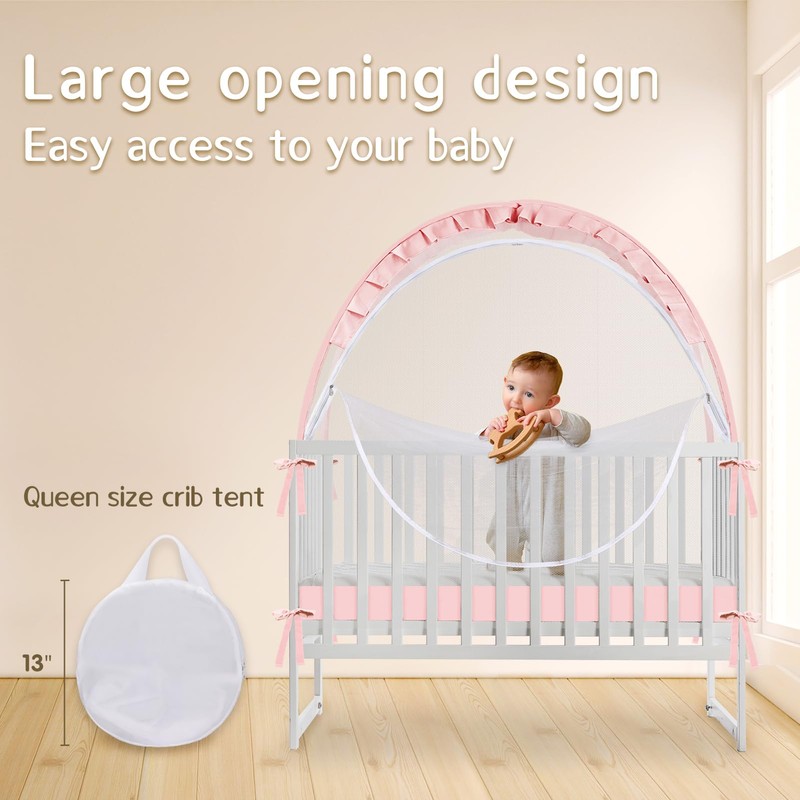 Crib Tent to Keep Baby from Climbing Out - Mesh