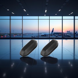 1Pair Black Replacement Plastic Stud Luggage Feet Pads Baggage Replacement Stud Foot Black Feet Pads for Luggage Bags Suitcase Stand Feet for All Suitcase, Luggage Straps, Luggage and Travel Gear
